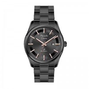 Alexandre Christie AC 1027 Full Black Steel Rosegold Lady LDBIPBARG